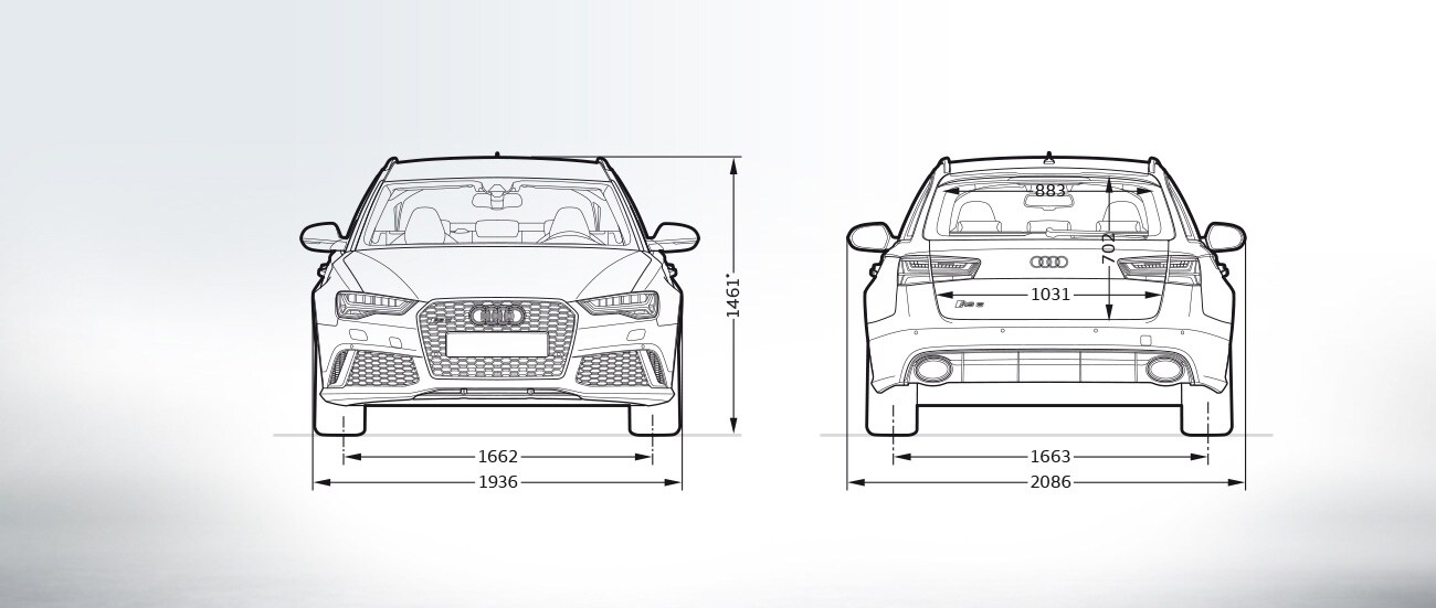 audi rs6 drawing