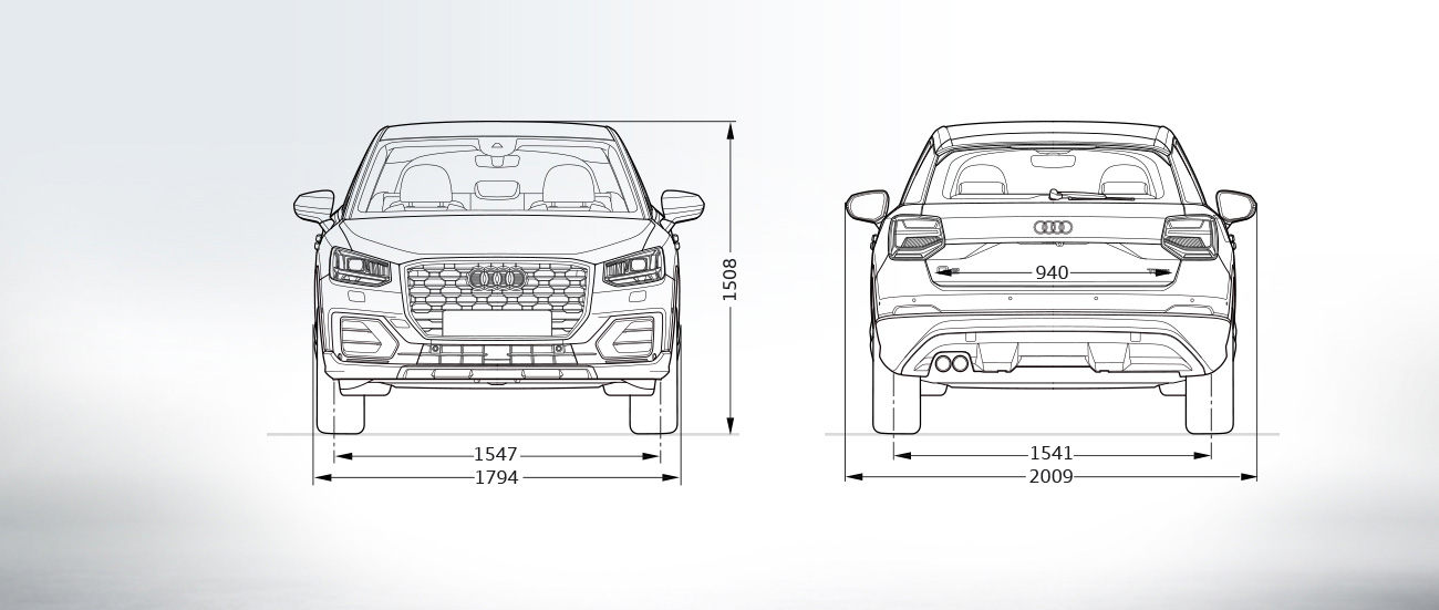 Dimensions > Q2 > q2 > Audi St. Maarten